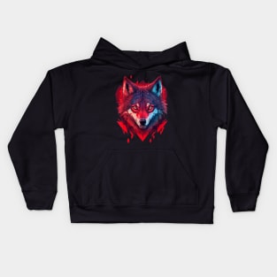 Wilderness Spirit Wolf Kids Hoodie